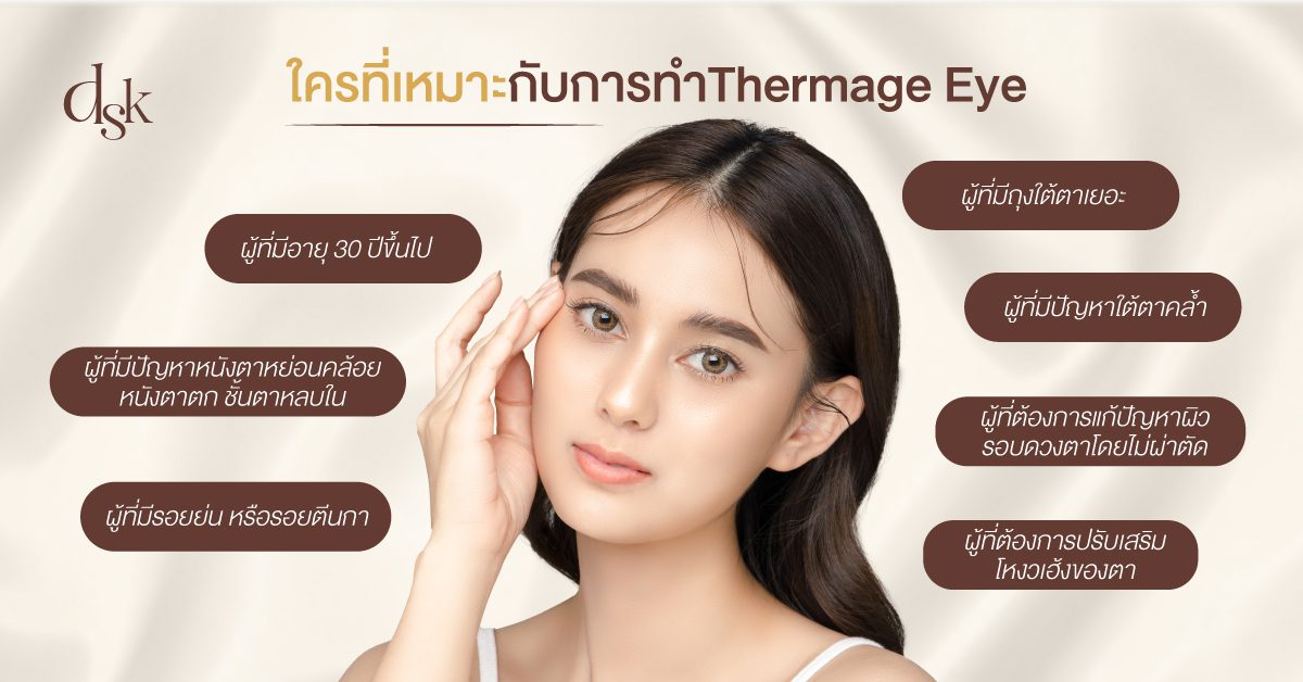 ใครที่เหมาะกับการทำ Thermage Eye