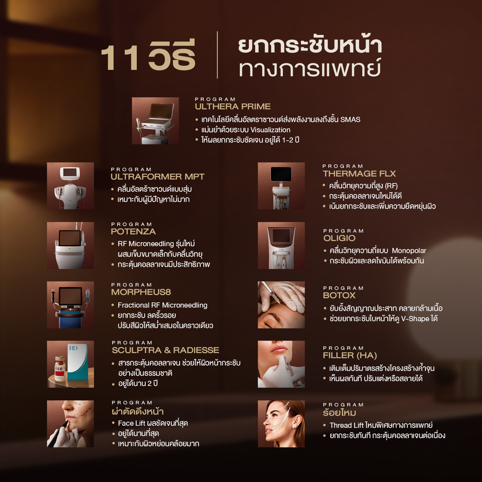 11 วิธียกกระชับหน้า