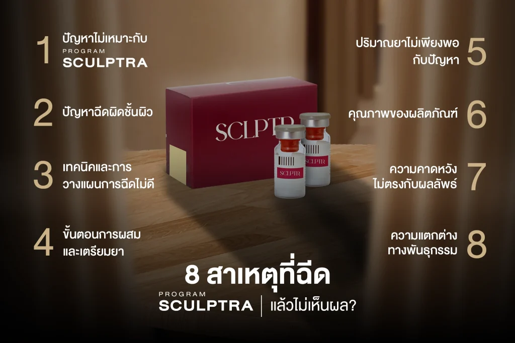 ทำไม Sculptra แล้วไม่เห็นผล