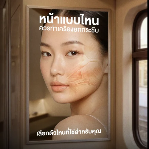 หน้าแบบไหน ควรทำเครื่องยกกระชับใบหน้าแบบไหน? เลือกตัวไหนที่ใช่สำหรับคุณ