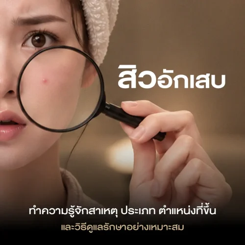 สิวอักเสบ ทำความรู้จักสาเหตุ ประเภท ตำแหน่งที่ขึ้น และวิธีดูแลรักษาอย่างเหมาะสม
